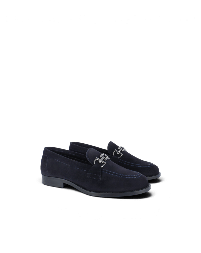 Mocassin bijoux femme eve bleu marine