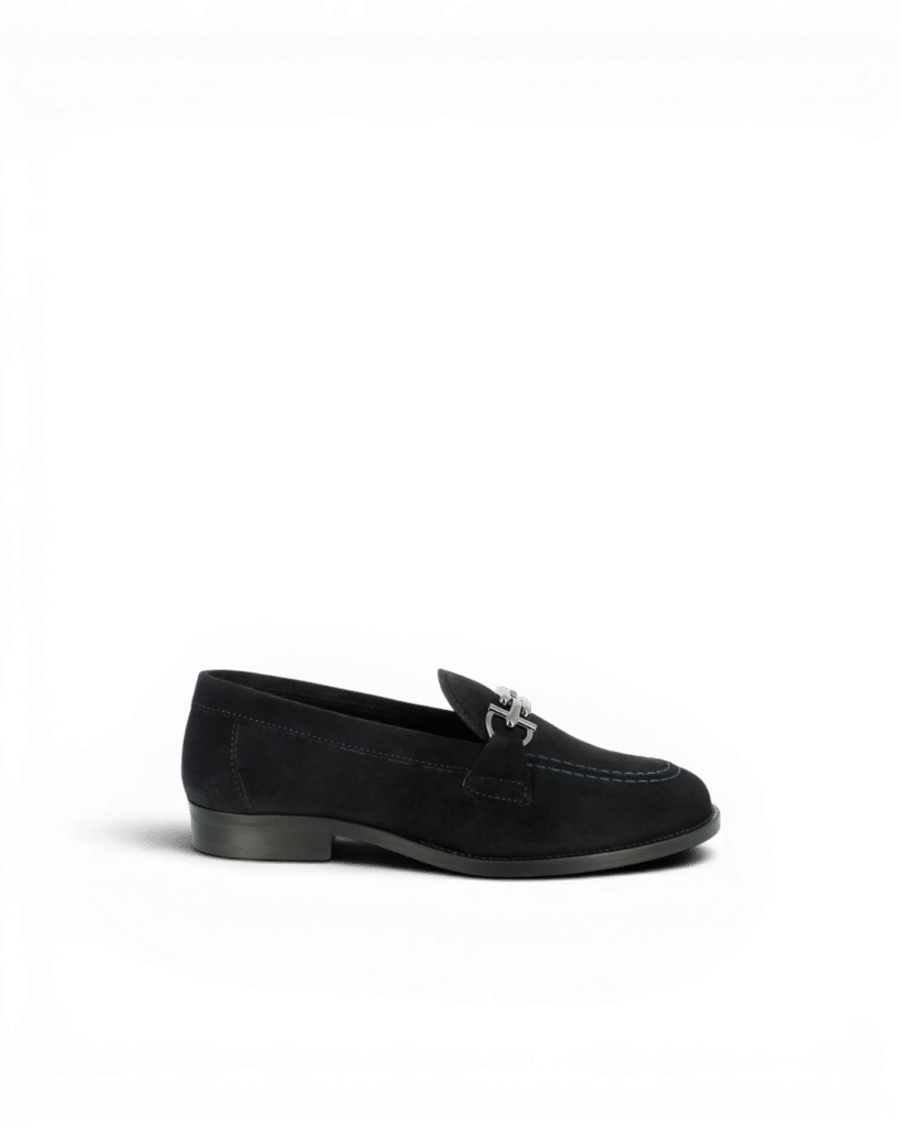 Mocassin bijoux femme marine Eve