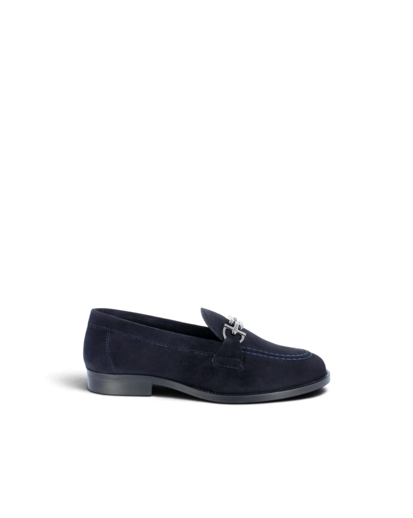 Mocassin bijoux femme eve bleu marine