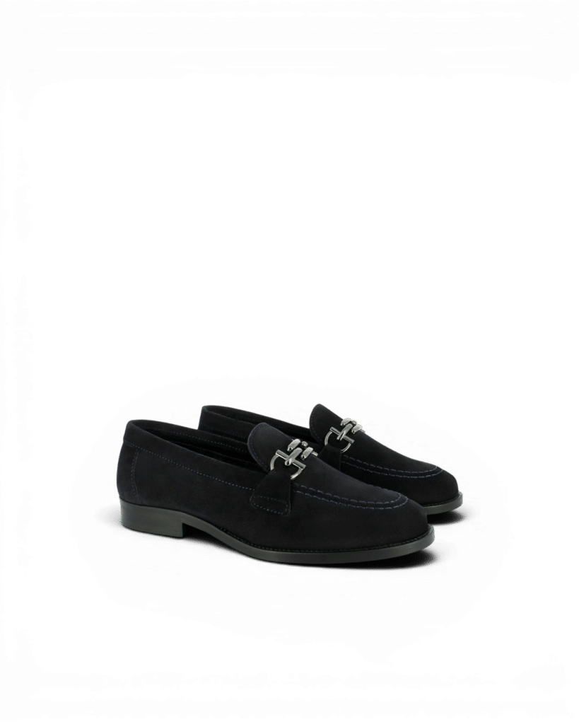 Mocassin bijoux femme marine Eve