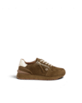 Basket femme cuir velours noix Yapo