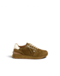 Basket femme cuir velours noix Yapo