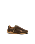 Basket chocolat femme en cuir suédé Dragon