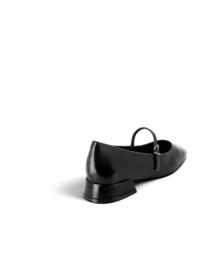 Ballerine babies cuir noir Ilari