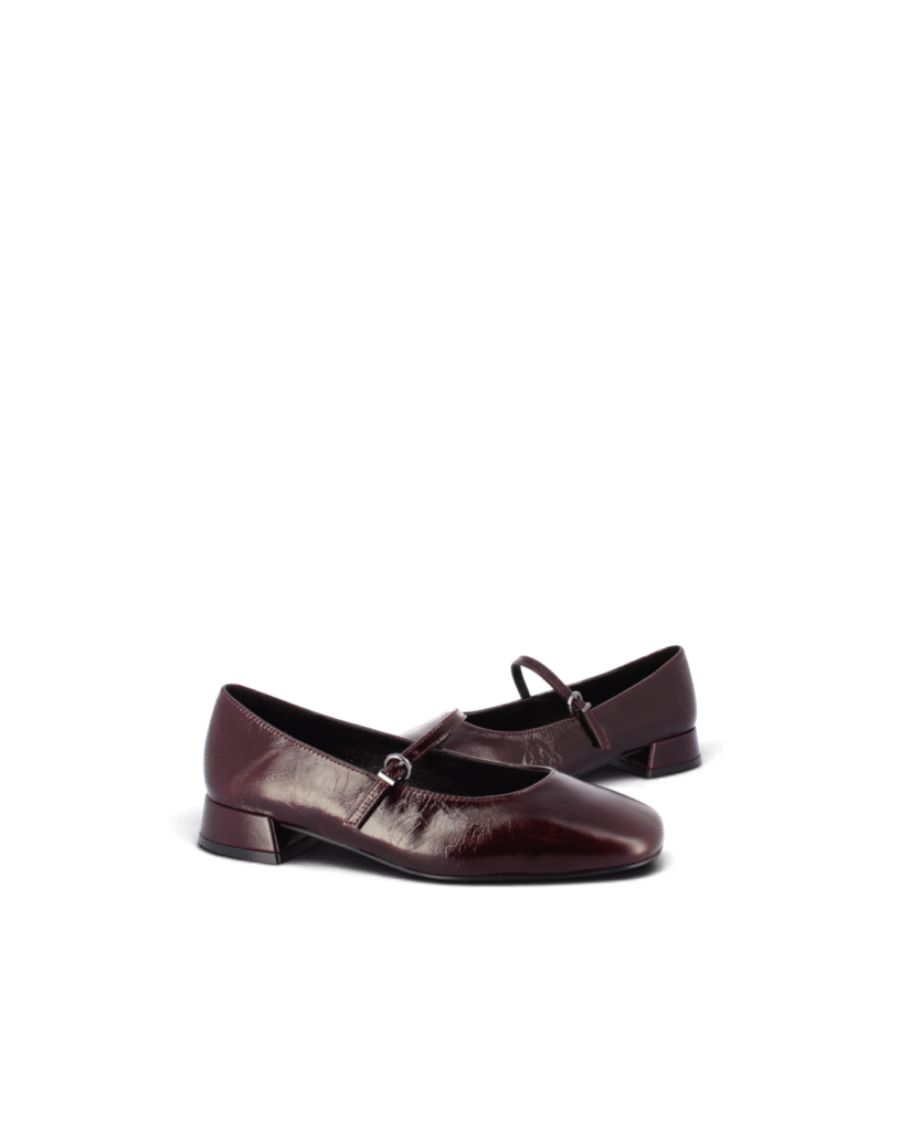 Ballerine avec bride prune Ilari
