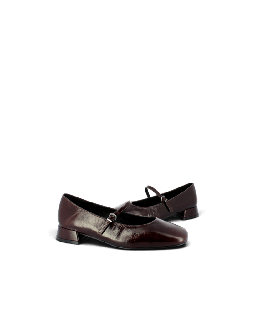 Ballerine avec bride prune Ilari