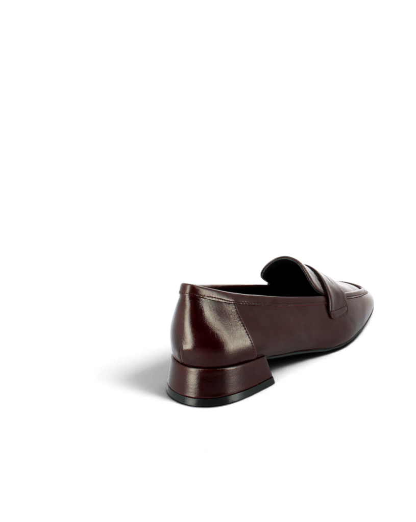 Mocassin petit talon femme prune Ilias