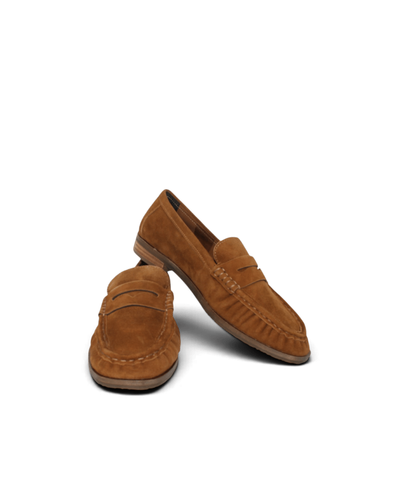 Mocassin en velours tabac femme Kuri