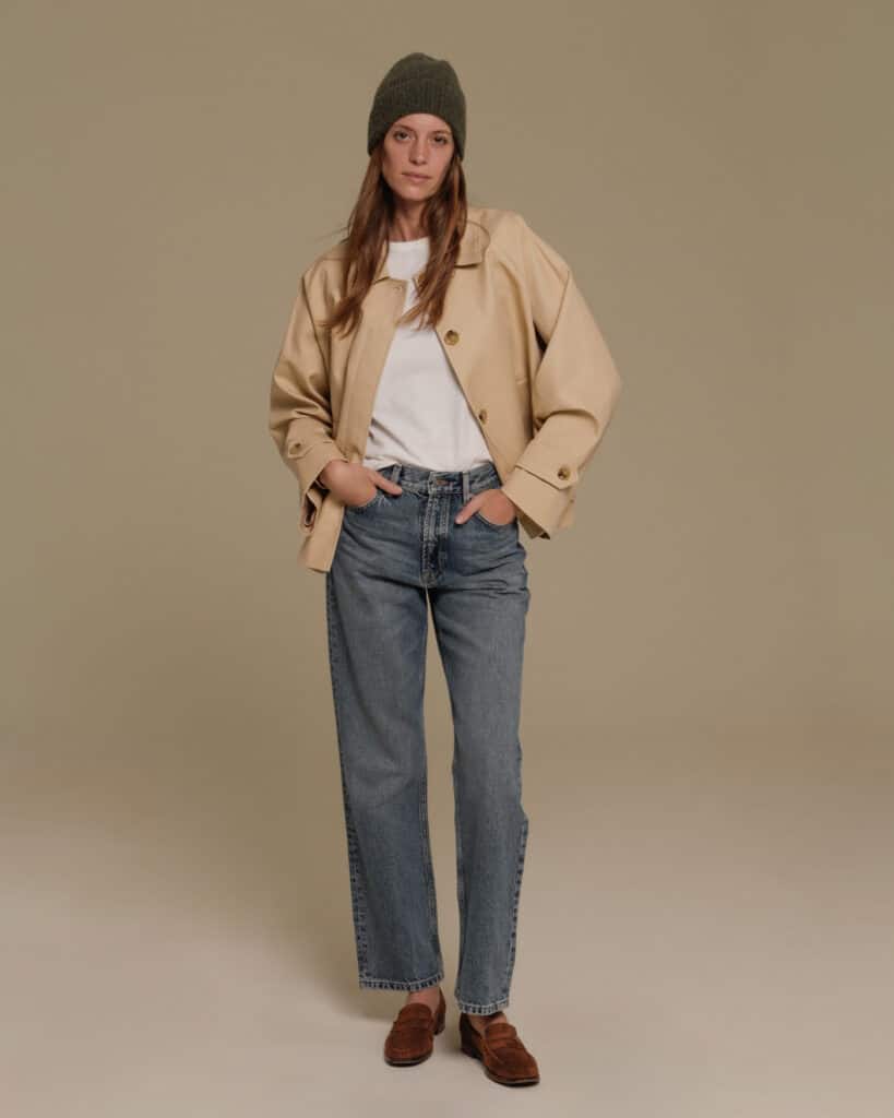 Mocassin en velours tabac femme Kuri