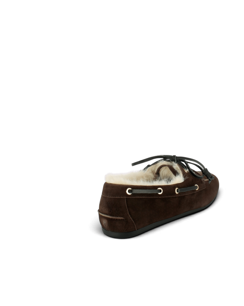 Mocassins fourrés femme moka