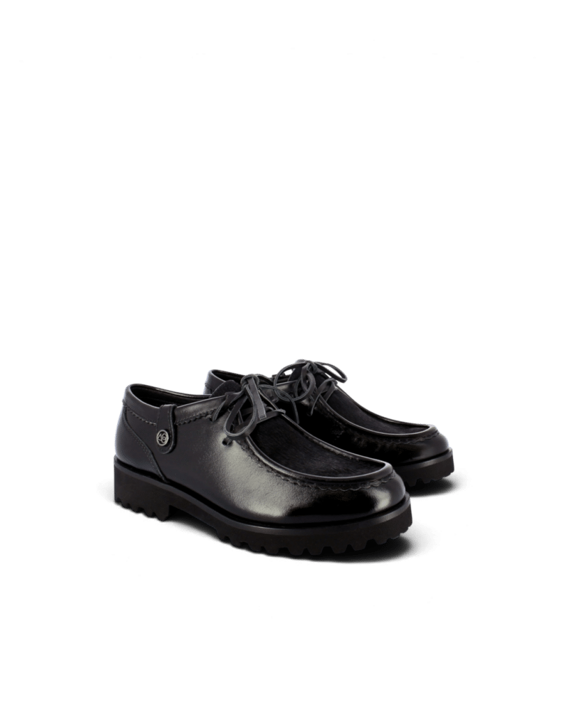 Mocassin semelle crantée noir Oleg