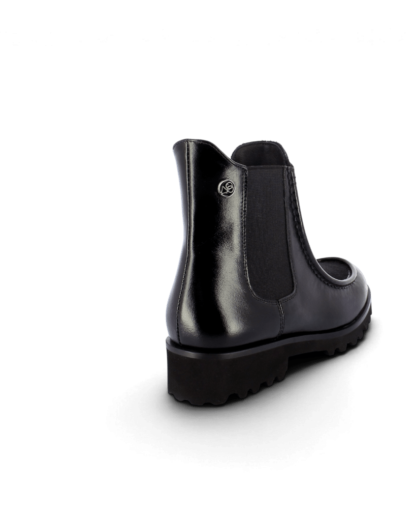 Bottine semelle crantée noire Olive