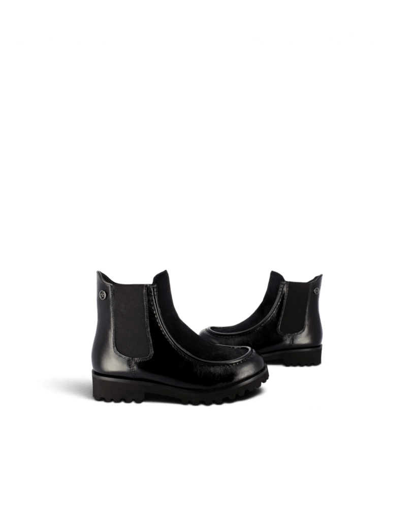 Bottine semelle crantée noire Olive