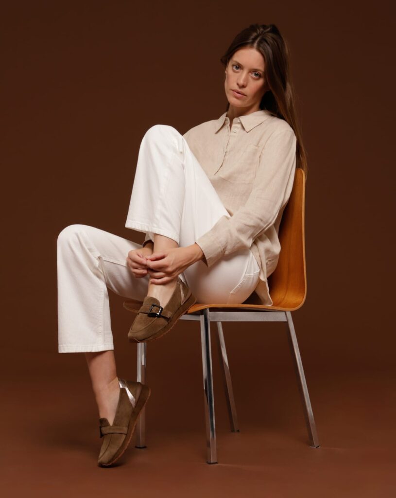 Mocassin basket femme chocolat