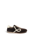 Basket fine cuir chocolat| Zan