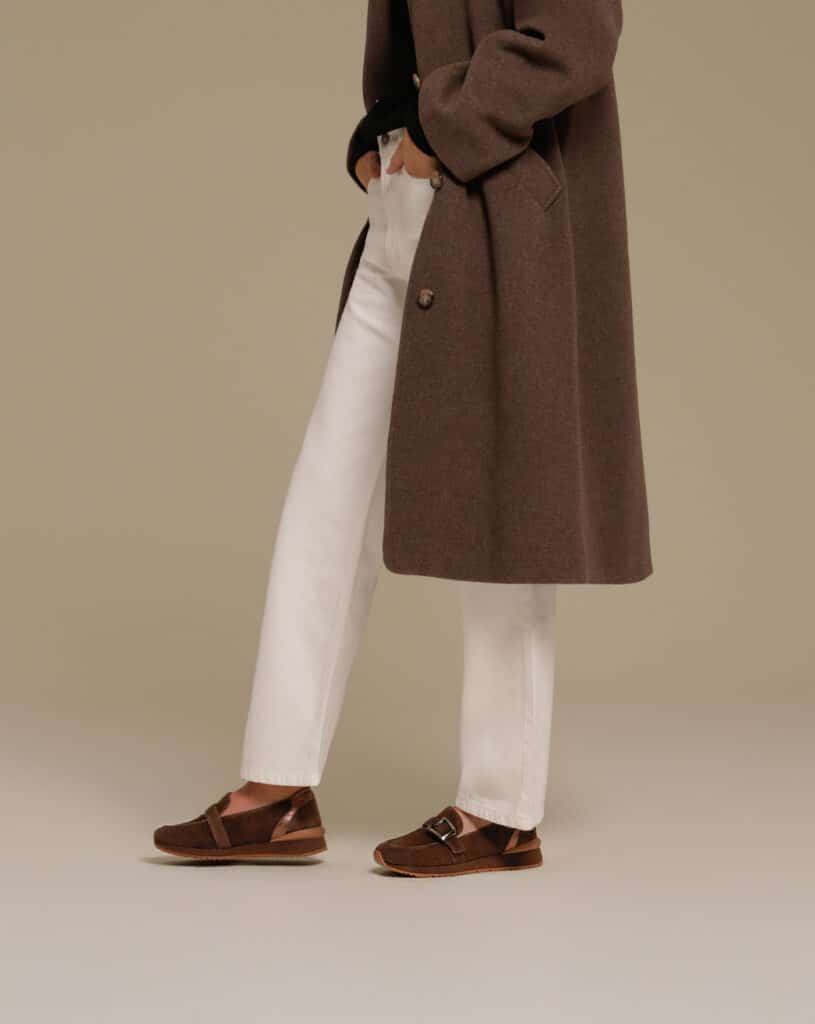 Mocassin basket femme chocolat
