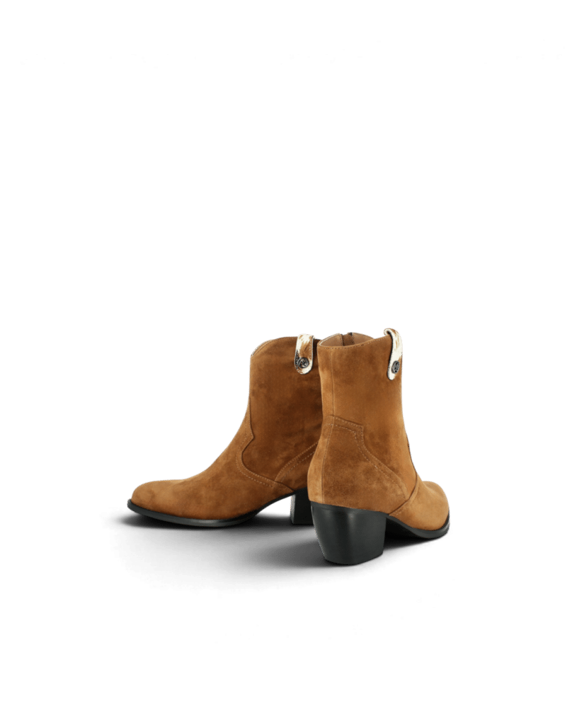 Bottine santiag femme en cuir