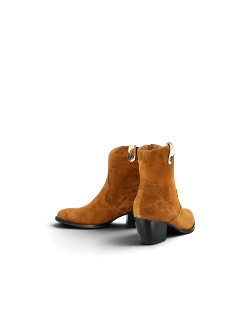 Bottine santiag femme en cuir