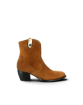 Bottine santiag femme en cuir