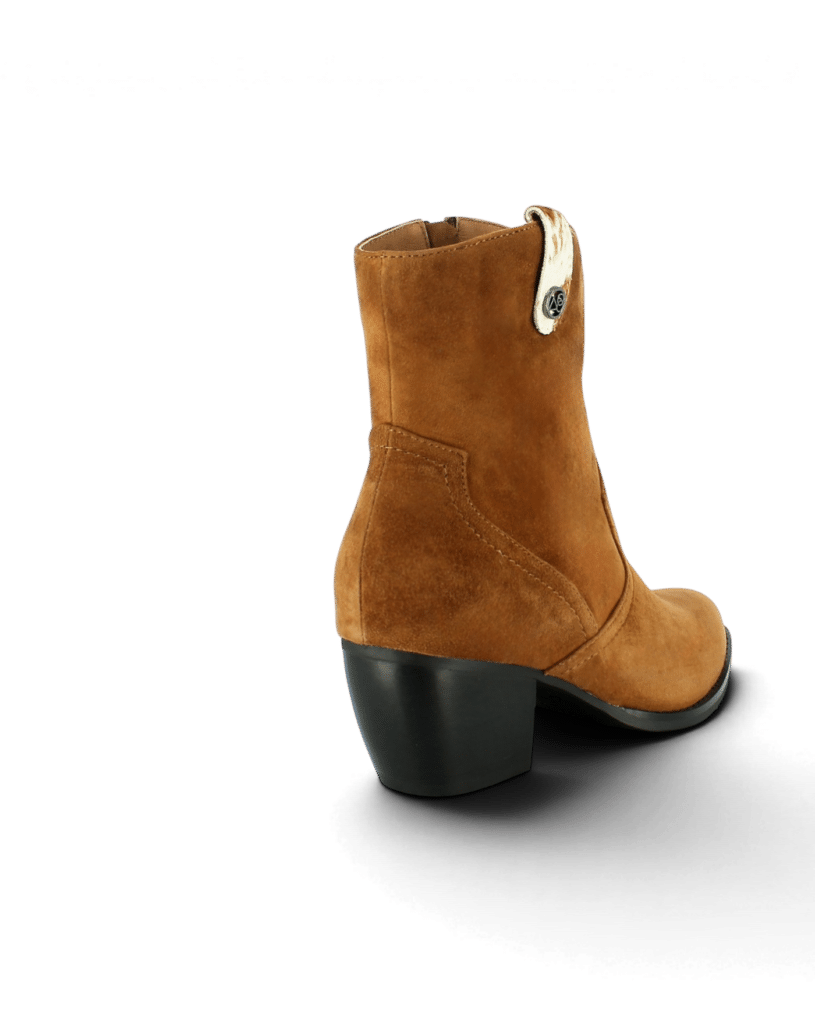 Bottine santiag femme en cuir