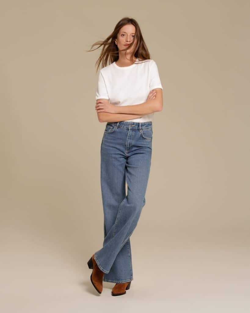Bottine santiag femme en cuir