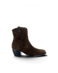 Bottine western femme en cuir