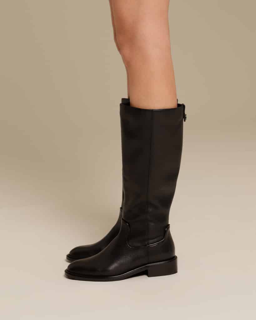 Botte cavalière cuir Catya