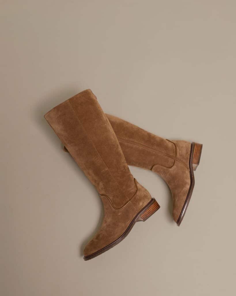 Bottes Cavalière beige Catya