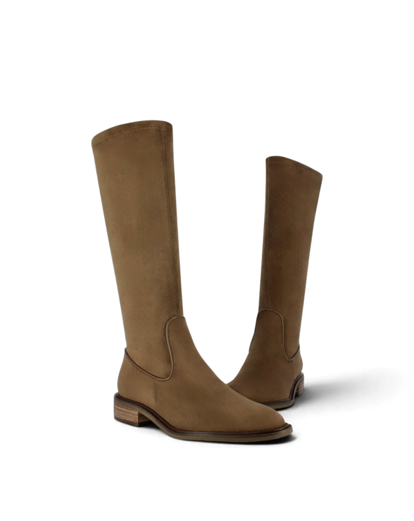 Botte stretch marron femme Celia