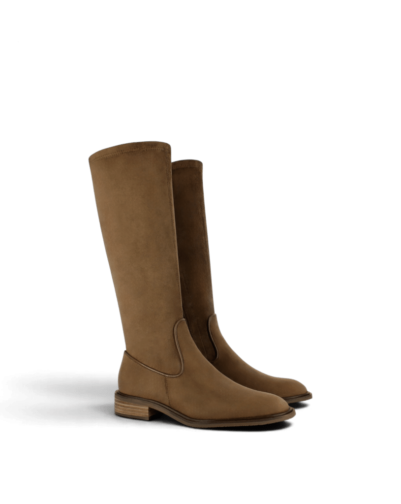 Botte stretch marron femme Celia
