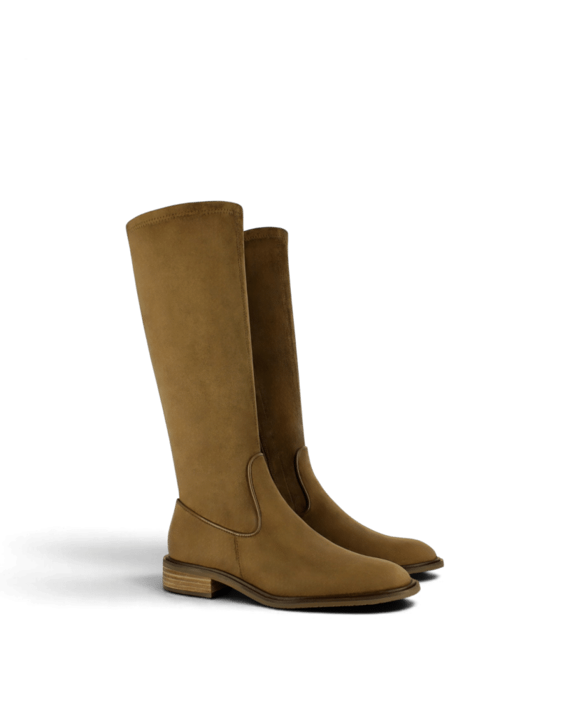 Botte stretch marron femme Celia