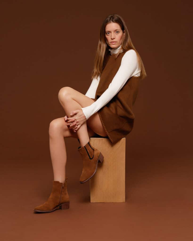 Bottine camel femme Daka