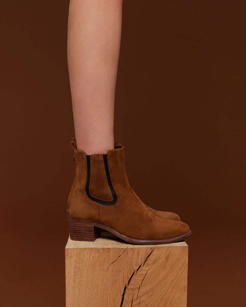Bottine camel femme Daka