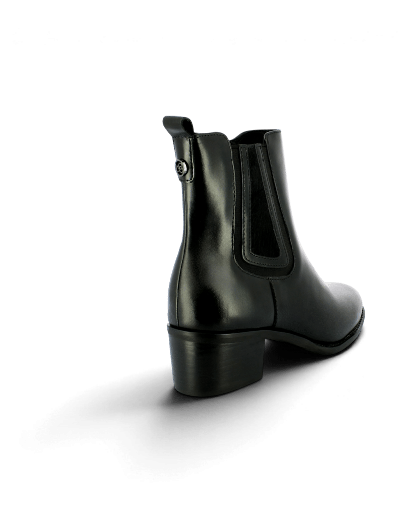 Bottine noire cuir femme Daka