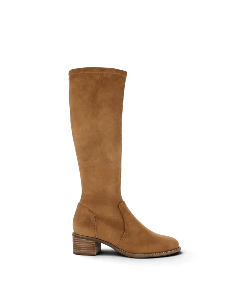 Botte stretch camel femme Desia