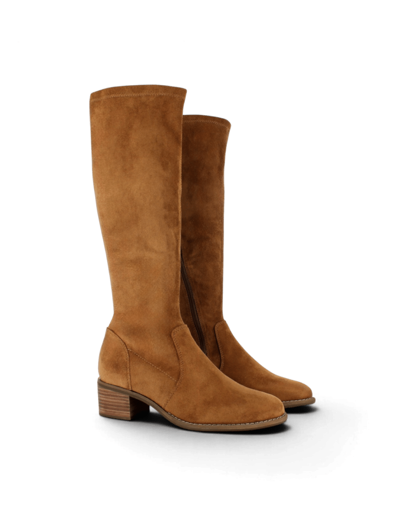 Botte stretch camel femme Desia