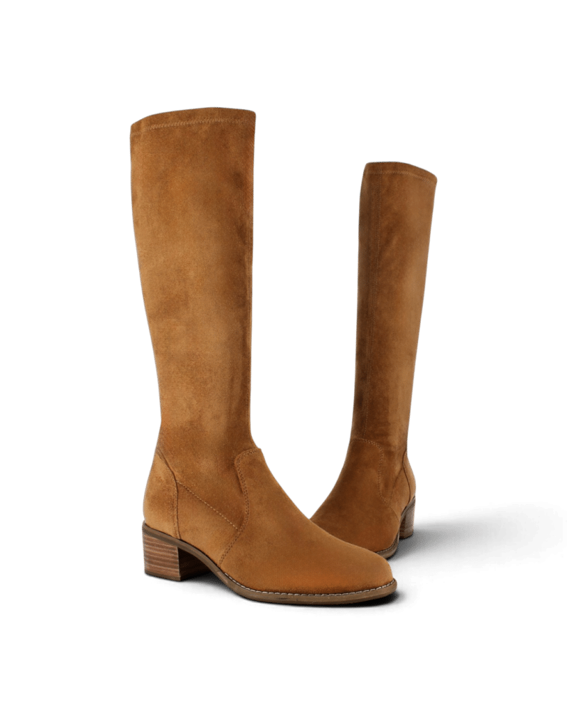Botte stretch camel femme Desia