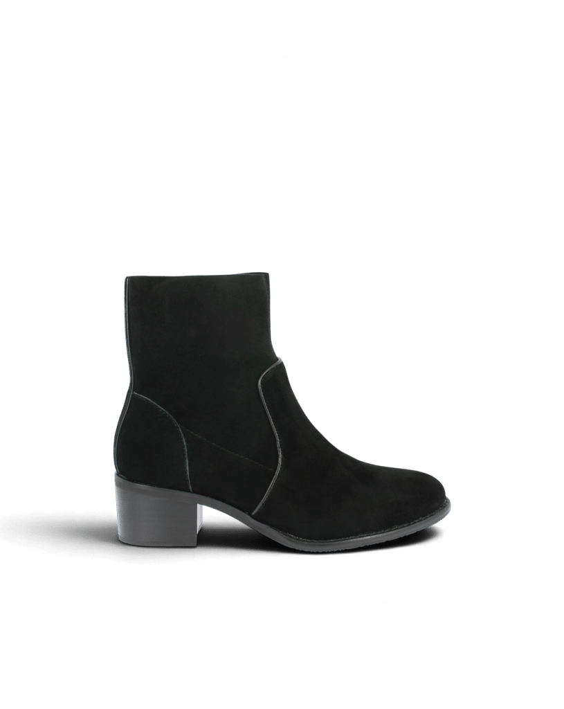 Bottines noir en daim