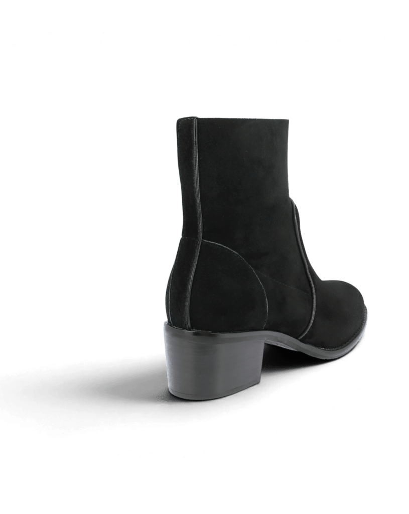 Bottines noir en daim