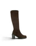 Botte haute femme cuir Figue