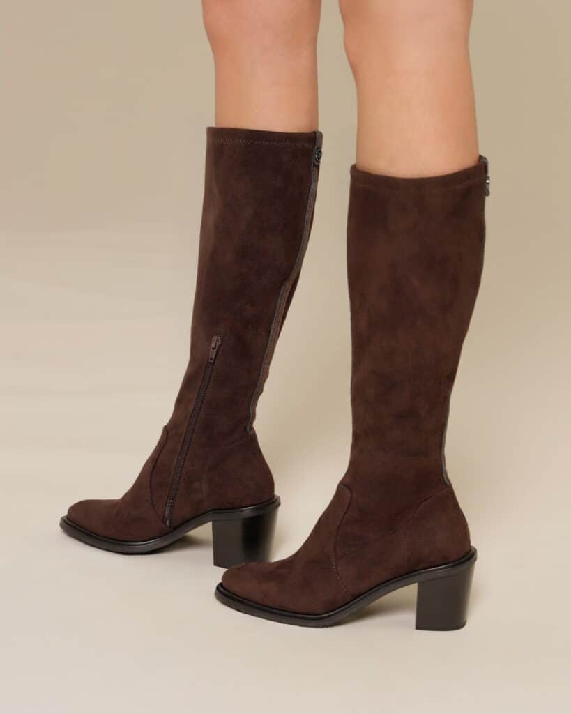 Bottes à talon stretch